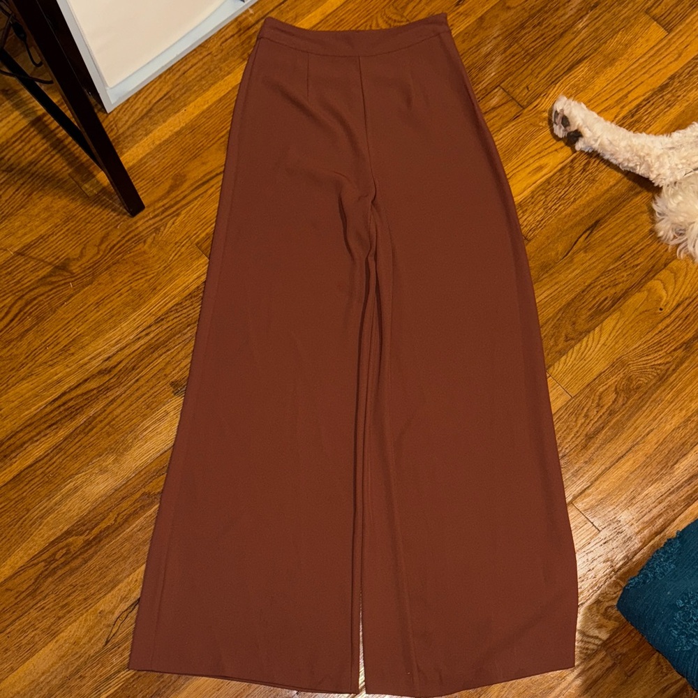 Forever 21 Burnt Orange Wide-Leg Pants